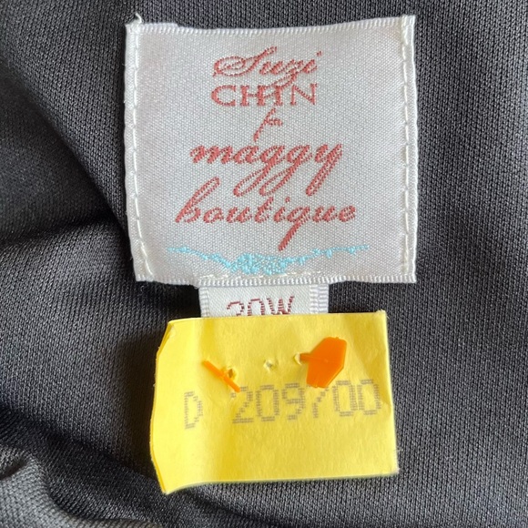 •Suzi Chin for Maggy Boutique• Black Occasion Dress - Size 20W - Picture 2 of 9